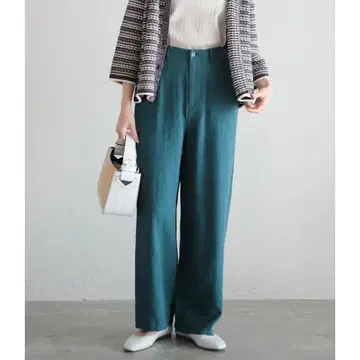 놈브르 임페어 라미 코튼 트윌 스트레이트 팬츠 블루 프리 사이즈