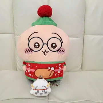 치카와 크리스마스 빅 인형 토끼 미니 가방 리본 토끼