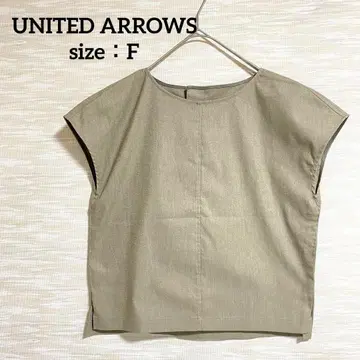 UNITED ARROWS 슬라브 매트 백 버튼 블라우스 [F] 1045