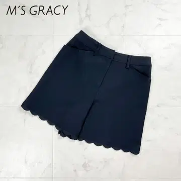 새상품급 M'S GRACY 스캘럽 숏팬츠 블랙 사이즈 36*FD1140