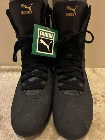 미품 PUMA 에스키바 하이 복싱 레슬링 블랙 검정 25