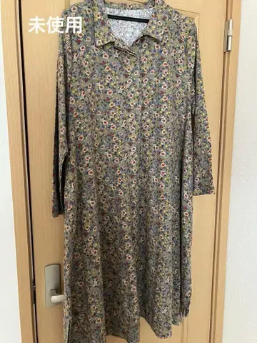 꽃무늬 긴팔 원피스 넉넉한 실루엣