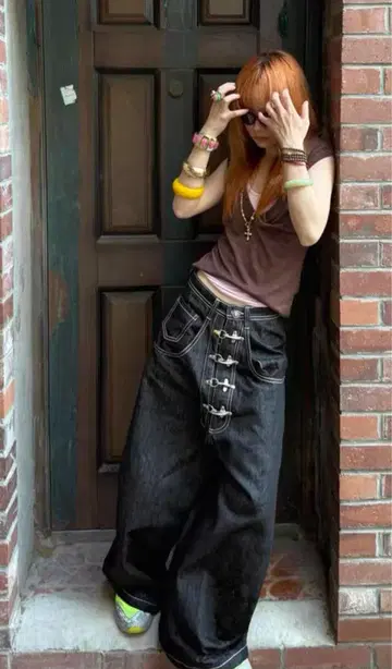 y2k wide denim