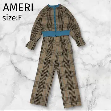 AMERI CHEERFUL CHECK PANTS & TOP 셋업