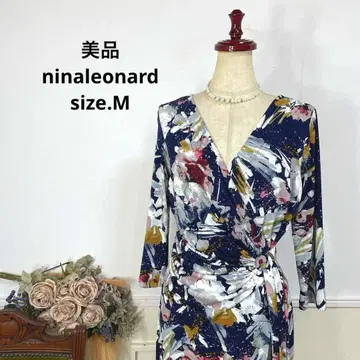 미품 ninaleonard 스트레치 원피스