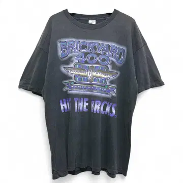 중고 00년대 BRICKYARD 400 NASCAR 레이스 티셔츠 793