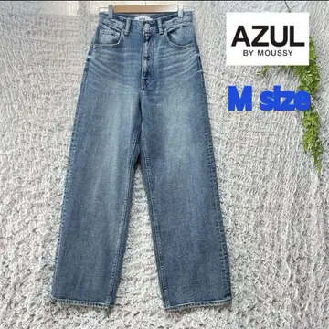AZUL by MOUSSY M 사이즈 하이웨스트 와이드 데님 라이트 블루