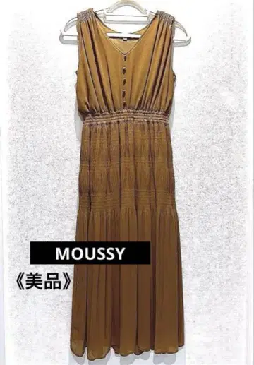 새상품급 MOUSSY 슬리브리스 롱 원피스 freesize