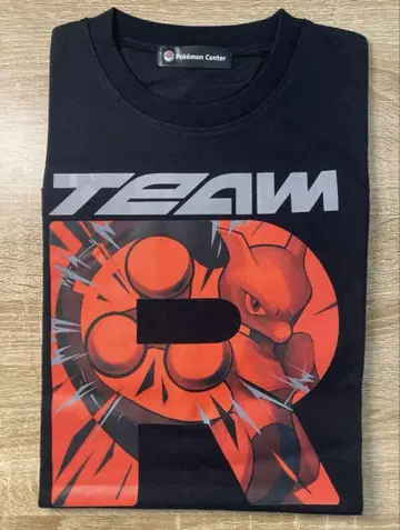 포켓몬 Team rocket 로켓단 티셔츠 뮤츠 M 사이즈