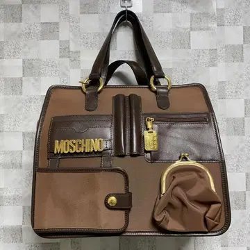 모스키노 MOSCHINO 2웨이 핸드백 빈티지 멀티 포켓