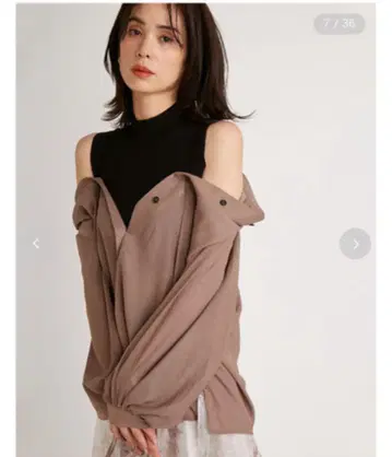 스나이델 레이어드 니트 블라우스 탑 신키 유코