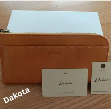 다코타 가죽 장지갑 오렌지