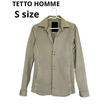 TETTO HOMME 자켓 베이지 긴팔 자켓 후크 포함 S 사이즈