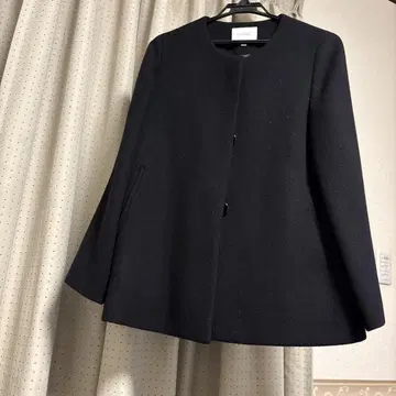뷰티앤유스 노카라 재킷 M 블랙