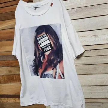 GALLIS ADDICTION 그래픽 프린트 티셔츠 포토 화이트