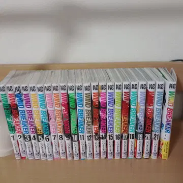 1권~21권 WIND BREAKER + 공식 캐릭터 북