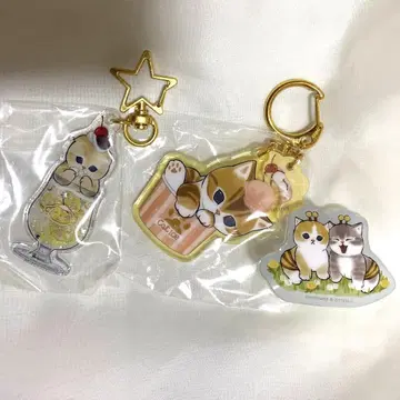 모프샌드 mofusand 아크릴 키링 아크릴 클립 3점 세트