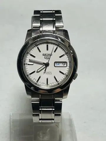 SEIKO-5 스켈레톤 21석 오토매틱 해외 모델 하자품 (작동)