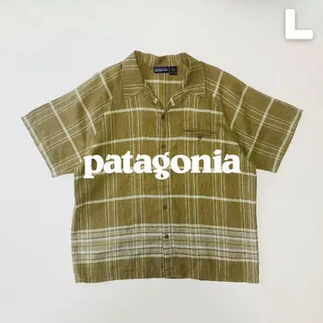 파타고니아 2003년 헴프 셔츠 오픈 칼라 셔츠 L 사이즈 마