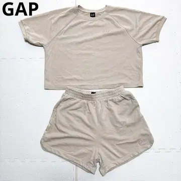 세트업 여성용 GAP GAP M L 반팔 반바지 쇼트 팬츠
