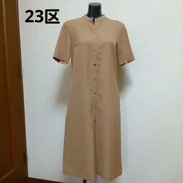 23구 드라이 스트레치 트위 롱 원피스 베이지 32