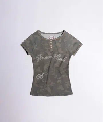 sculptor HeavenlyButtonDownCamoTee 티셔츠