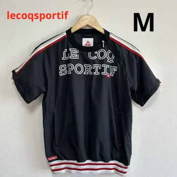 LE COQ SPORTIF 지퍼 바람막이 반팔 M 블랙