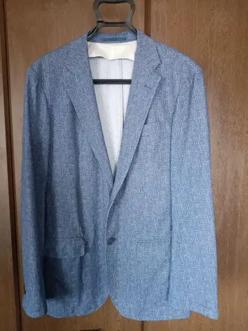 타카큐 남성용 데님 2버튼 TAKAQ 비즈니스 테일러드 자켓