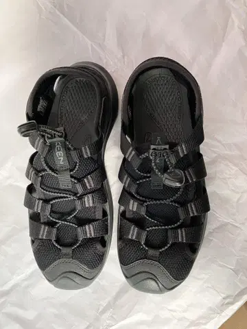 KEEN 블랙 스포츠 샌들 7.5 US