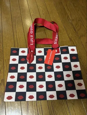 LULU GUINNESS 체크 무늬 토트백