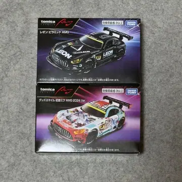 2개 세트 토미카 프리미엄 초음미쿠 레온 피라미드 AMG