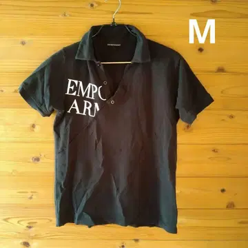 EMPORIO ARMANI 엠포리오 아르마니 블랙 피케 셔츠 M