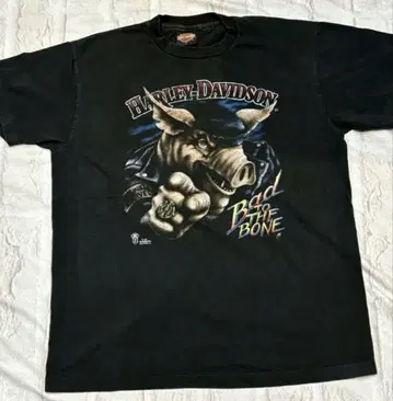 80s 카피라이트 harleydavison 티셔츠 할리데이비슨 L