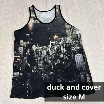 duck and cover 야경 프린트 탱크탑 M
