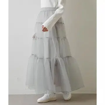 오간자 볼륨 스커트