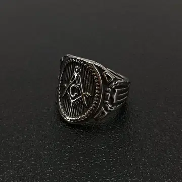 프리메이슨 빈티지 실버 앤티크 반지 13호
