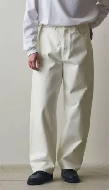 steven alan 13.5oz 데님 5P 배기 테이퍼드 팬츠