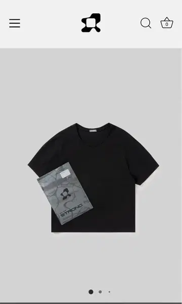 스트롱 팩 티 숏 (블랙) M