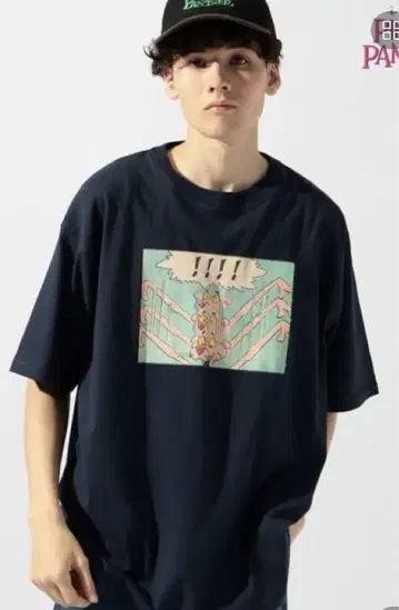 니코앤드 CHARACTER PRINT T-SHIRT 핑크 팬서