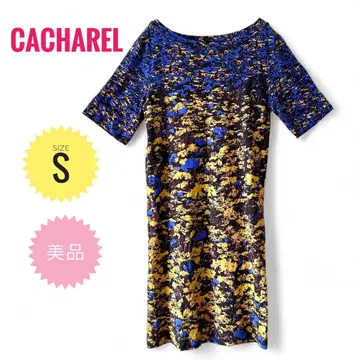CACHAREL/캐샤렐 티셔츠 반팔 무릎 기장 원피스 사이즈 S 새상품급