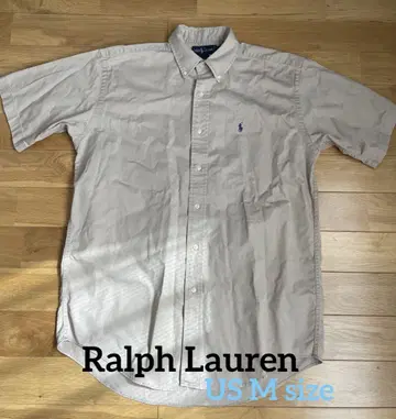 [배송비 포함] Ralph Lauren 반팔 셔츠 M 베이지