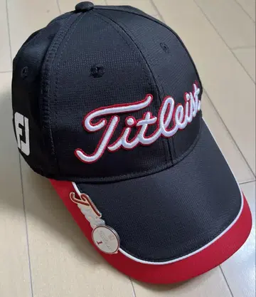 Titleist 골프 캡 블랙/빨간색 볼 마커 포함