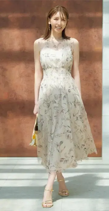 CELFORD 레이어드 플라워 프린트 원피스 size36
