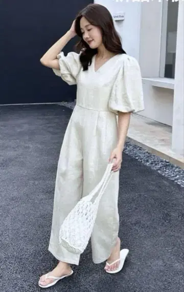생일 파티용 퍼프 소매 올인원 롬퍼