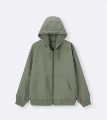 GU 지퍼 업 파카 NT+E 그린 XL