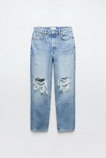 ZARA 자라 찢어진 엄마 스타일 TRF 진