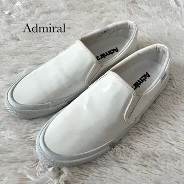 Admiral 어드미럴 에나멜 슬립온 화이트 25cm