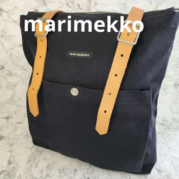 새상품급 marimekko 마리메꼬 캔버스 백팩 블랙
