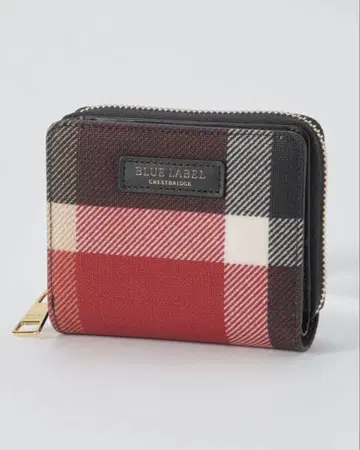BLUE LABEL CRESTBRIDGE 반지갑 체크 무늬 미사용