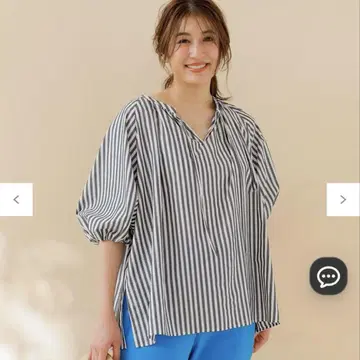 안피로 이지케어 볼륨 소매 블라우스